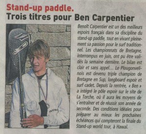 Le Telegramme Atout Sport 2709