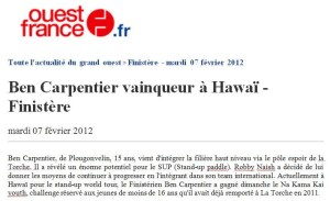 Ouest France - Finistère 7fév