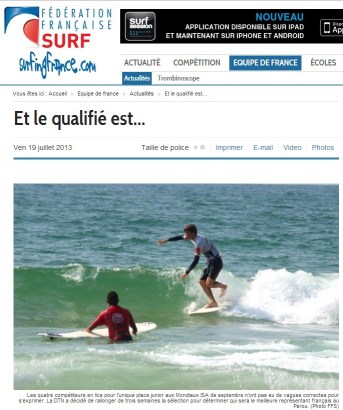 Surfing France 19 juillet