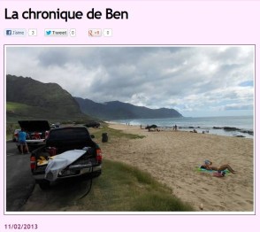 Chronique Hawaii 11fév